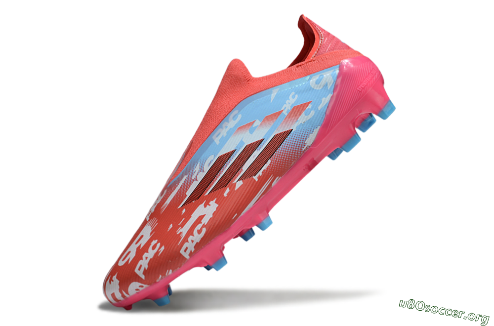 Adidas F50 Elite Laceless FG Football Boots - Red/Blue/Pink 5