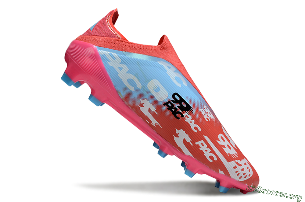 Adidas F50 Elite Laceless FG Football Boots - Red/Blue/Pink 4