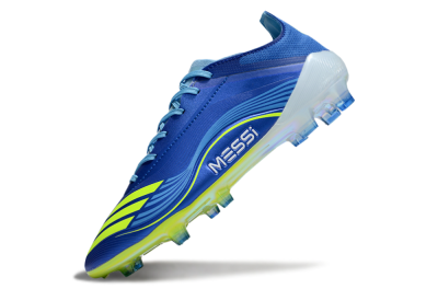 Messi x Adidas F50 Elite FG Football Boots - Blue/Jade/Yellow