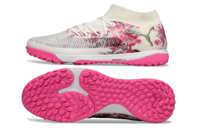 Puma Future 8 Ultimate TF Football Shoes - White/Black/Pink