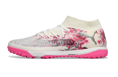 Puma Future 8 Ultimate TF Football Shoes - White/Black/Pink
