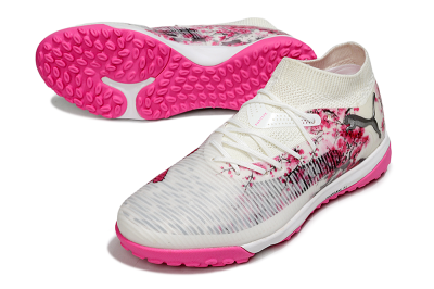 Puma Future 8 Ultimate TF Football Shoes - White/Black/Pink