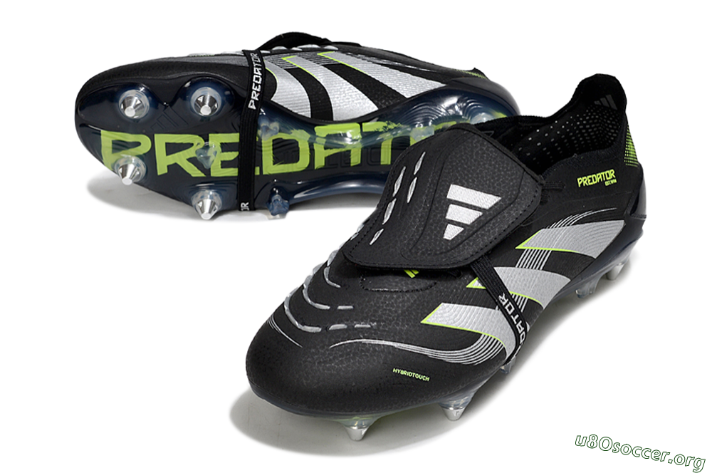 Adidas Predator 25 Elite Foldover Tongue SG Football Boots - Black/Grey/Yellow 0