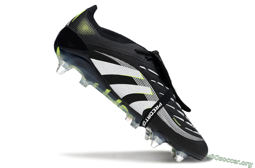 Adidas Predator 25 Elite Foldover Tongue SG Football Boots - Black/Grey/Yellow 4