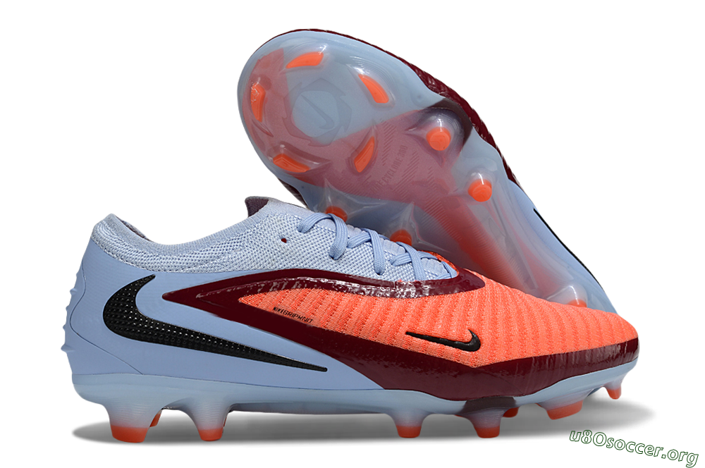 Nike Phantom 6 Elite Low FG Football Boots - Red/Jade/Black 2