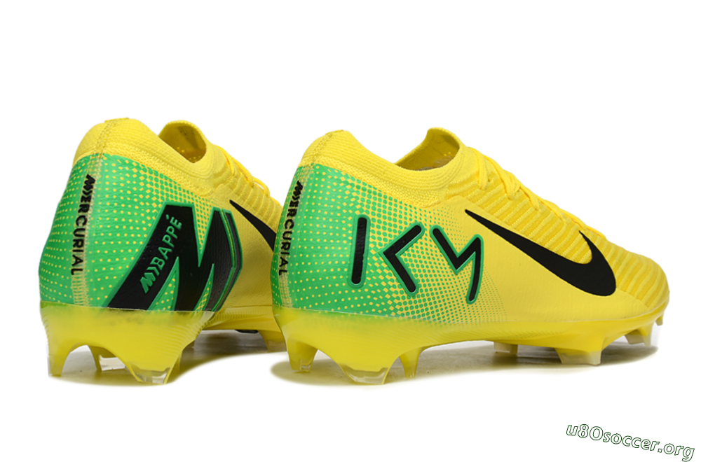 Nike Air Zoom Mercurial Vapor 16 Elite FG Football Boots - Yellow/Black/Green 6