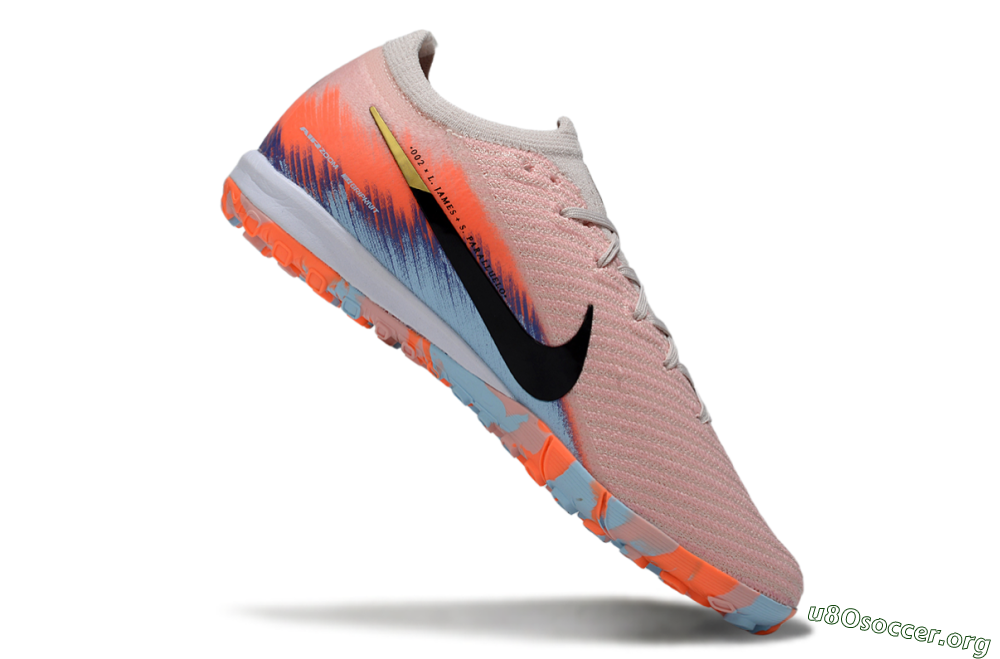 Nike Air Zoom Mercurial Vapor 16 Elite TF Football Shoes - Pink/Black/Gold 4