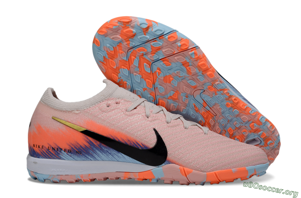 Nike Air Zoom Mercurial Vapor 16 Elite TF Football Shoes - Pink/Black/Gold 2