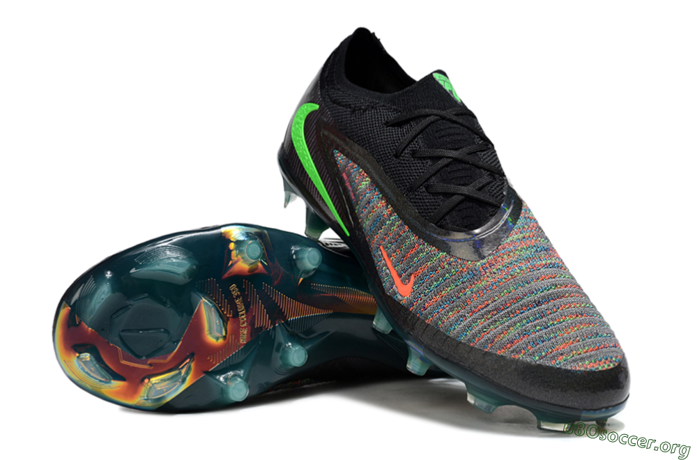 Nike Phantom 6 Elite Low FG Football Boots - Black/Yellow/Red 0
