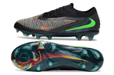 Nike Phantom 6 Elite Low FG Football Boots - Black/Yellow/Red