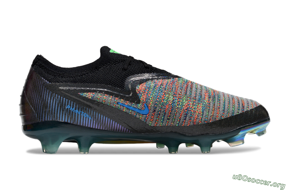 Nike Phantom 6 Elite Low FG Football Boots - Black/Yellow/Red 7