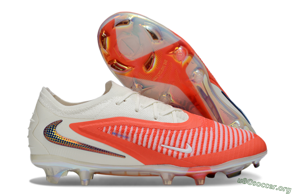 Nike Phantom 6 Elite Low FG Football Boots - Red/White/Black 2