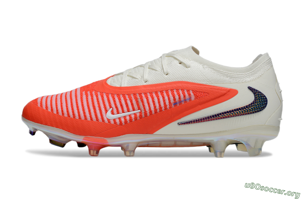 Nike Phantom 6 Elite Low FG Football Boots - Red/White/Black 3