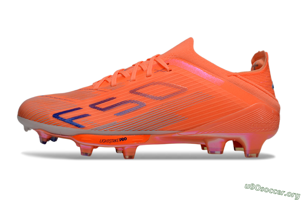 Adidas F50 Elite FG Football Boots - Red/Blue/Silver 3