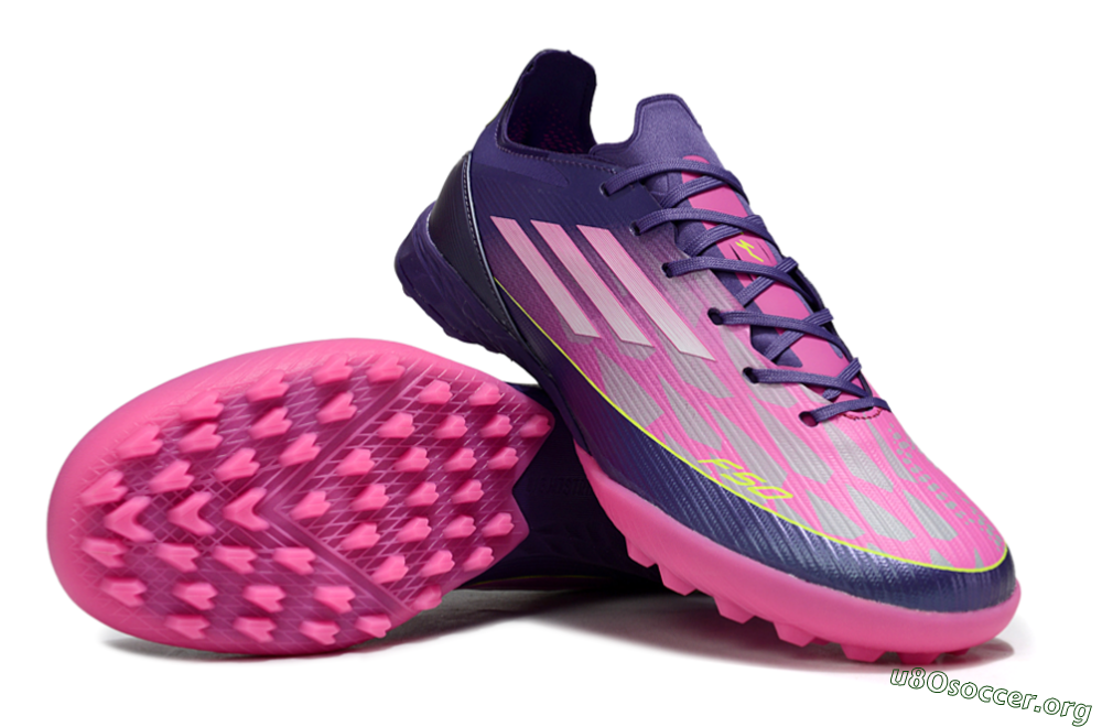 Adidas F50 Elite TF Football Shoes - Pink/Purple/Yellow 0