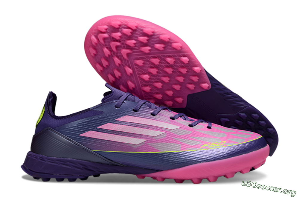 Adidas F50 Elite TF Football Shoes - Pink/Purple/Yellow 2