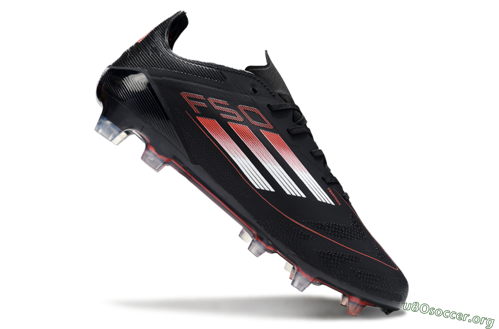 Adidas F50 Elite FG Football Boots - Black/Silver/Red 4