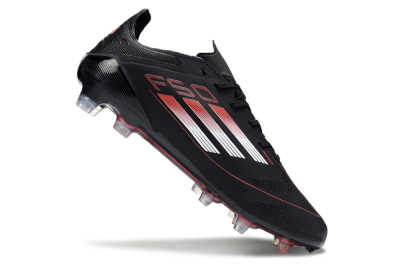 Adidas F50 Elite FG Football Boots - Black/Silver/Red