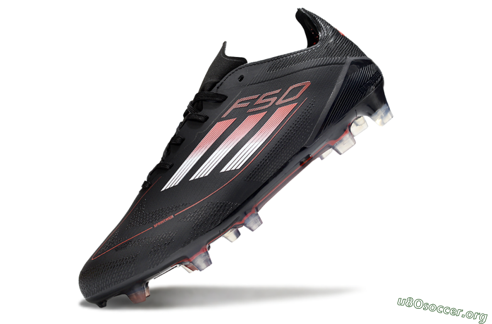 Adidas F50 Elite FG Football Boots - Black/Silver/Red 5
