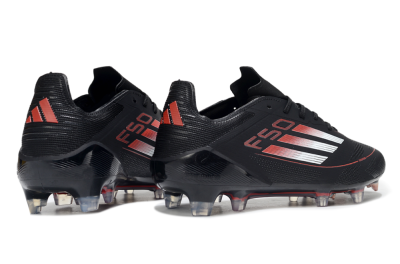 Adidas F50 Elite FG Football Boots - Black/Silver/Red