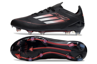Adidas F50 Elite FG Football Boots - Black/Silver/Red