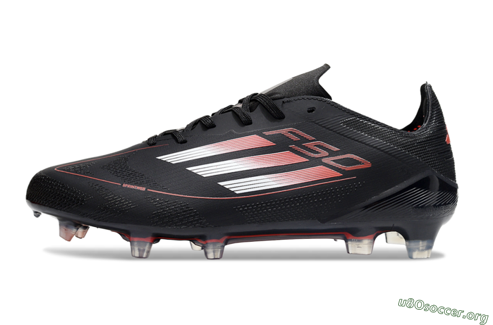 Adidas F50 Elite FG Football Boots - Black/Silver/Red 3