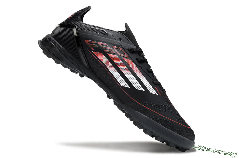 Adidas F50 Elite TF Football Shoes - Black/Silver/Red 4