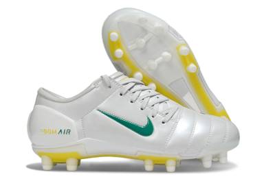 Nike Air Zoom Total 90 III FG Football Boots - White/Green/Yellow