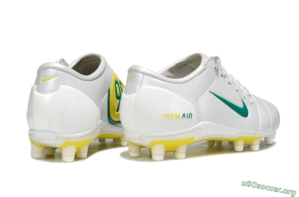 Nike Air Zoom Total 90 III FG Football Boots - White/Green/Yellow 6