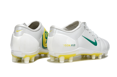 Nike Air Zoom Total 90 III FG Football Boots - White/Green/Yellow