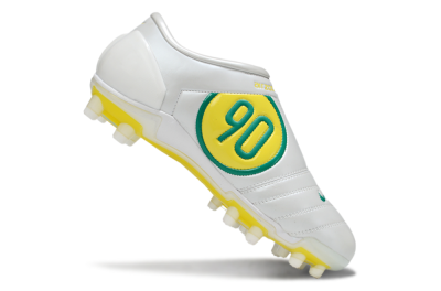 Nike Air Zoom Total 90 III FG Football Boots - White/Green/Yellow