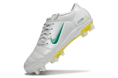 Nike Air Zoom Total 90 III FG Football Boots - White/Green/Yellow