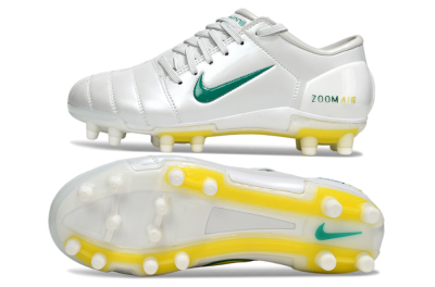 Nike Air Zoom Total 90 III FG Football Boots - White/Green/Yellow