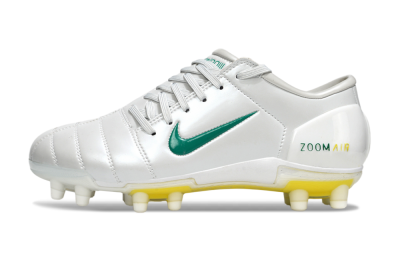 Nike Air Zoom Total 90 III FG Football Boots - White/Green/Yellow