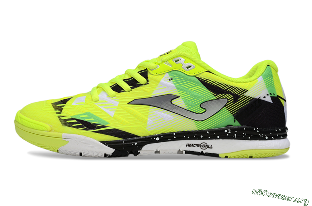 Joma Top Flex IC Football Shoes - Yellow/Silver/Black 3