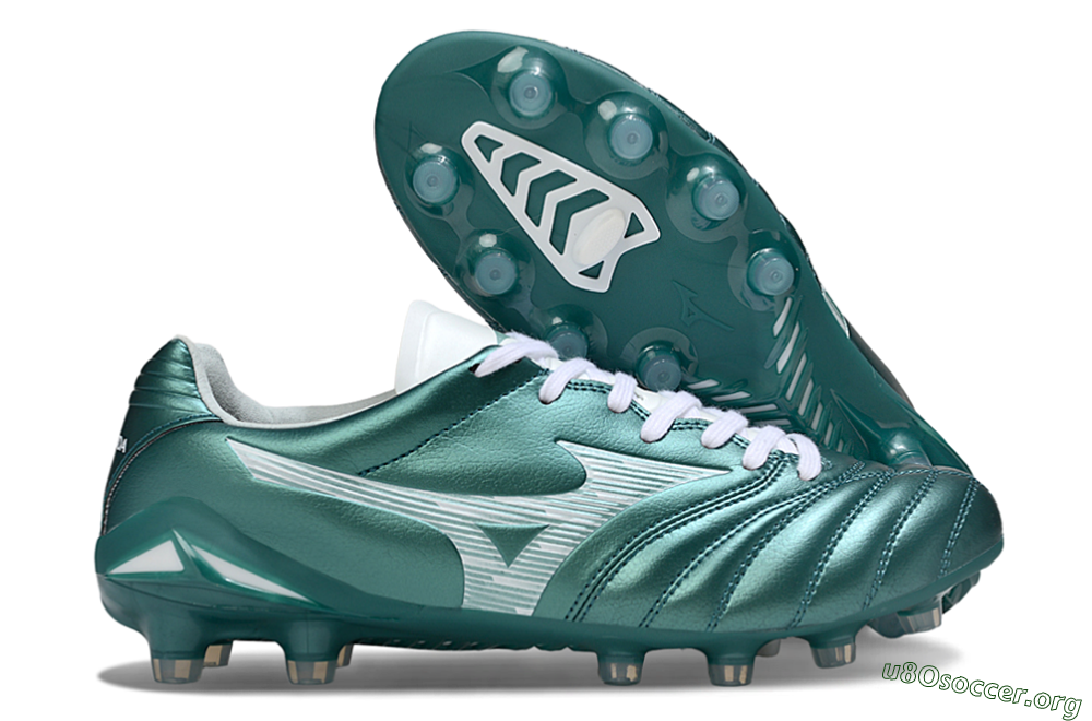 Mizuno Morelia Neo 4 FG Football Boots - Green/White 2