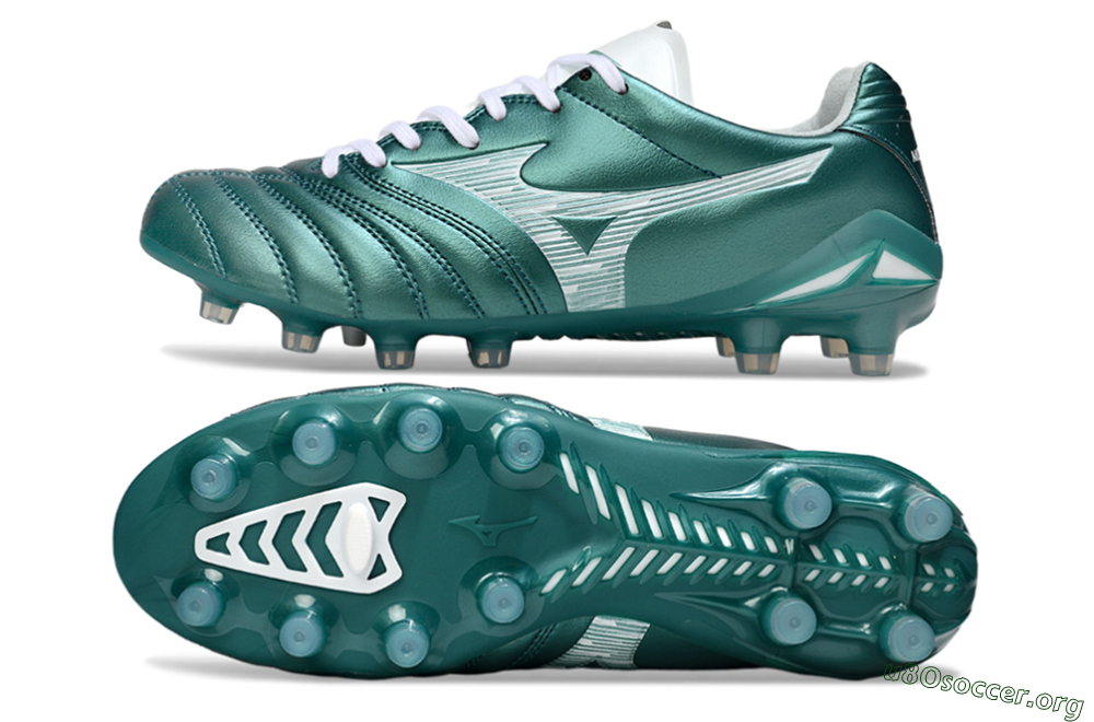 Mizuno Morelia Neo 4 FG Football Boots - Green/White 1