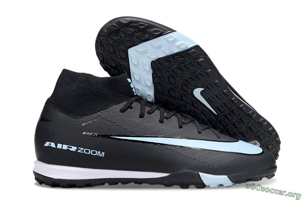 Nike Air Zoom Mercurial Superfly 10 Elite TF Football Shoes - Black/Jade/White 2