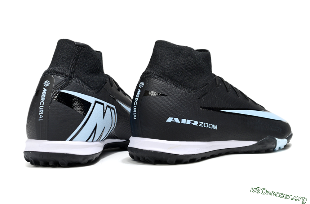 Nike Air Zoom Mercurial Superfly 10 Elite TF Football Shoes - Black/Jade/White 6