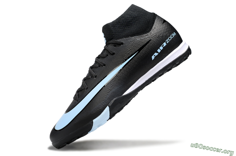 Nike Air Zoom Mercurial Superfly 10 Elite TF Football Shoes - Black/Jade/White 5