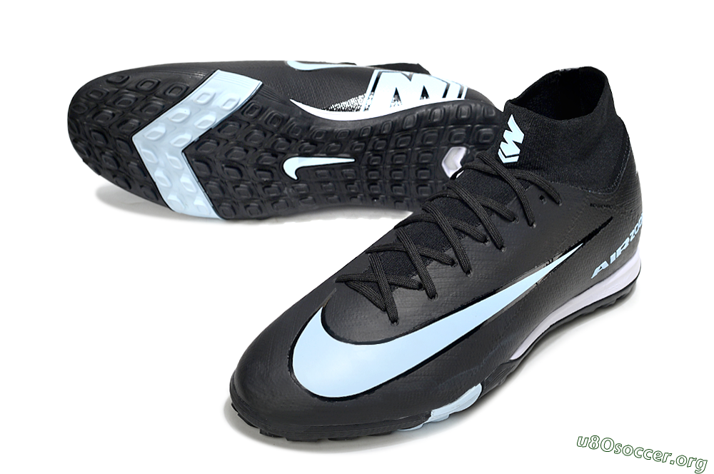 Nike Air Zoom Mercurial Superfly 10 Elite TF Football Shoes - Black/Jade/White 0