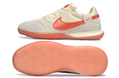 Nike Street Gato IC Football Shoes - Beige/Grey/Red