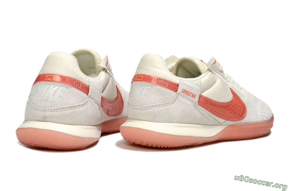 Nike Street Gato IC Football Shoes - Beige/Grey/Red 6