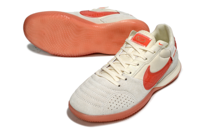 Nike Street Gato IC Football Shoes - Beige/Grey/Red
