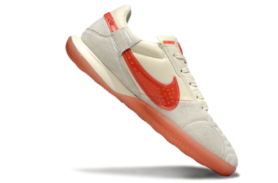 Nike Street Gato IC Football Shoes - Beige/Grey/Red