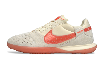 Nike Street Gato IC Football Shoes - Beige/Grey/Red