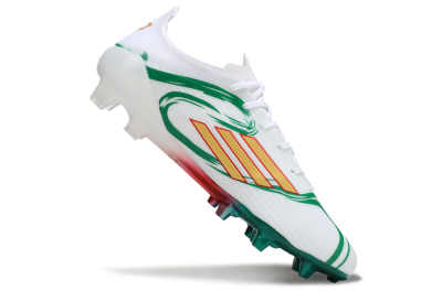 Adidas F50 Elite FG Football Boots - White/Green/Gold/Red