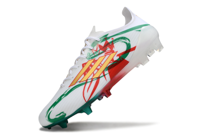 Adidas F50 Elite FG Football Boots - White/Green/Gold/Red