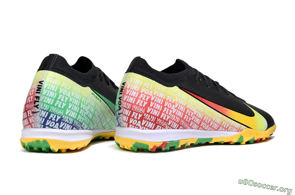 Nike Air Zoom Mercurial Vapor 16 Elite TF Football Shoes - Black/Yellow/Red 6