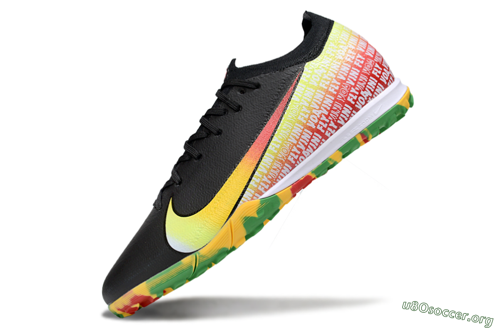 Nike Air Zoom Mercurial Vapor 16 Elite TF Football Shoes - Black/Yellow/Red 5